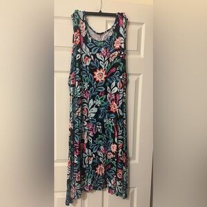 Croft & Barrow Vibrant Floral Sleeveless Dress NWOT
